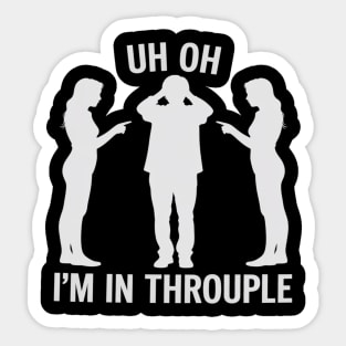 Polyamory Throuple Relationship Poly Pride Funny Sticker